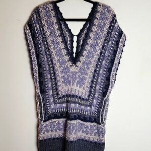 Rebecca Taylor sleeveless chunky knit sweater vest tunic XS/S
